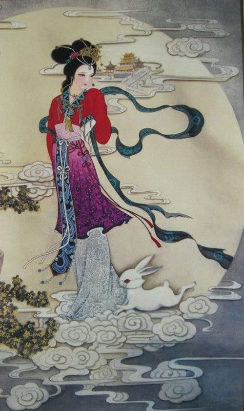 Chang E, Moon Rabbit and Moon Palace Guang Han Gong