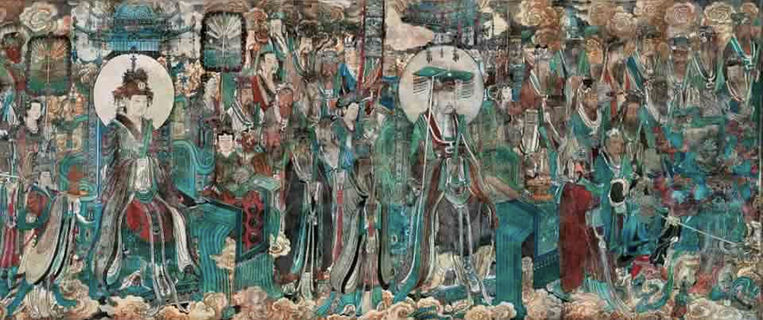 Murals of Some Taoism Religion Deities in Chinese Mythology, inside the Yongle Palace