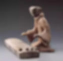 Pottery Figurine of Playing Se of the Han Dynasty (202 BC — 220 AD)
