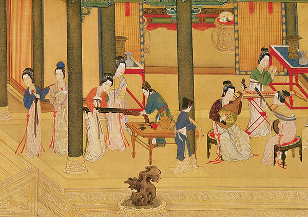 Jewelry of Imperial Ladies in the Painting Spring Morning in the Han Palace