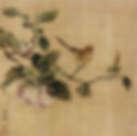 Gongbi Style Chinese Flowers and Birds Painting "Guoshu Laiqin Tu", by Artist Lin Chun of the Song Dynasty