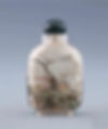 Traditional Chinese Painting inside Snuff Bottle or Inner Painting, by Zhou Leyuan in 1891