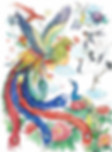 Chinese Phoenix Fenghuang Accepting Homage of other Birds, Picture by Zuiyuemenglong.