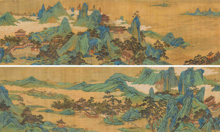 Penglai Island Painted by Artist Qiu Ying (about 1497 — 1552)