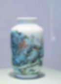 Jingdezhen Porcelain Vase Decorated With Landscape Painting, Produced During Qianlong Emperor's Reign (1736 — 1796)