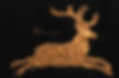 Unearthed Golden Decoration of A Deer Running