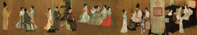 Night Revels of Han Xizai (Part One), by Artist Gu Hongzhong of the Five Dynasties and Ten Kingdoms