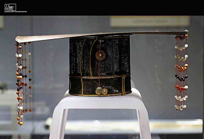 Royal Nine-tasselled Crown (Jiu Liu Mian), Unearthed From Tomb of Prince Zhu Tan, the Tenth Son of Hongwu Emperor Zhu Yuanzhang of the Ming Dynasty