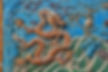 Dragon with Two Horns and Five Claws on Jiulong Bi of the Qing Dynasty (1636 — 1912)