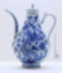 Chinese Phoenix Fenghuang Pattern on Blue and White Porcelain of the Yuan Dynasty