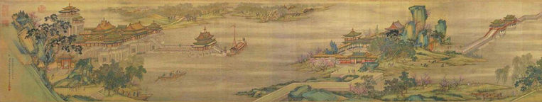 Part of the Painting (Qingming Shang He Tu) Along the River During the Qingming Festival of the Song Dynasty