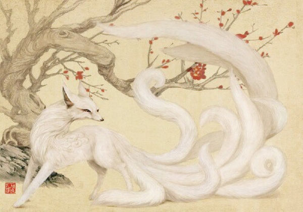 Nine-Tailed Fox Drew by Shi Lin