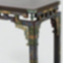 Delicate Enamel Decorations Inlayed on Zitan Wood Table of the Qing Dynasty (1636 — 1912)