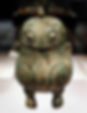 Unearthed Owl Shaped Bronze Wine Vessel (Xiao You) of the Shang Dynasty